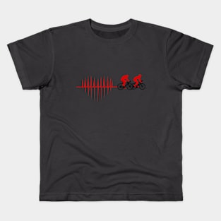 Red Heart Cycling Kids T-Shirt